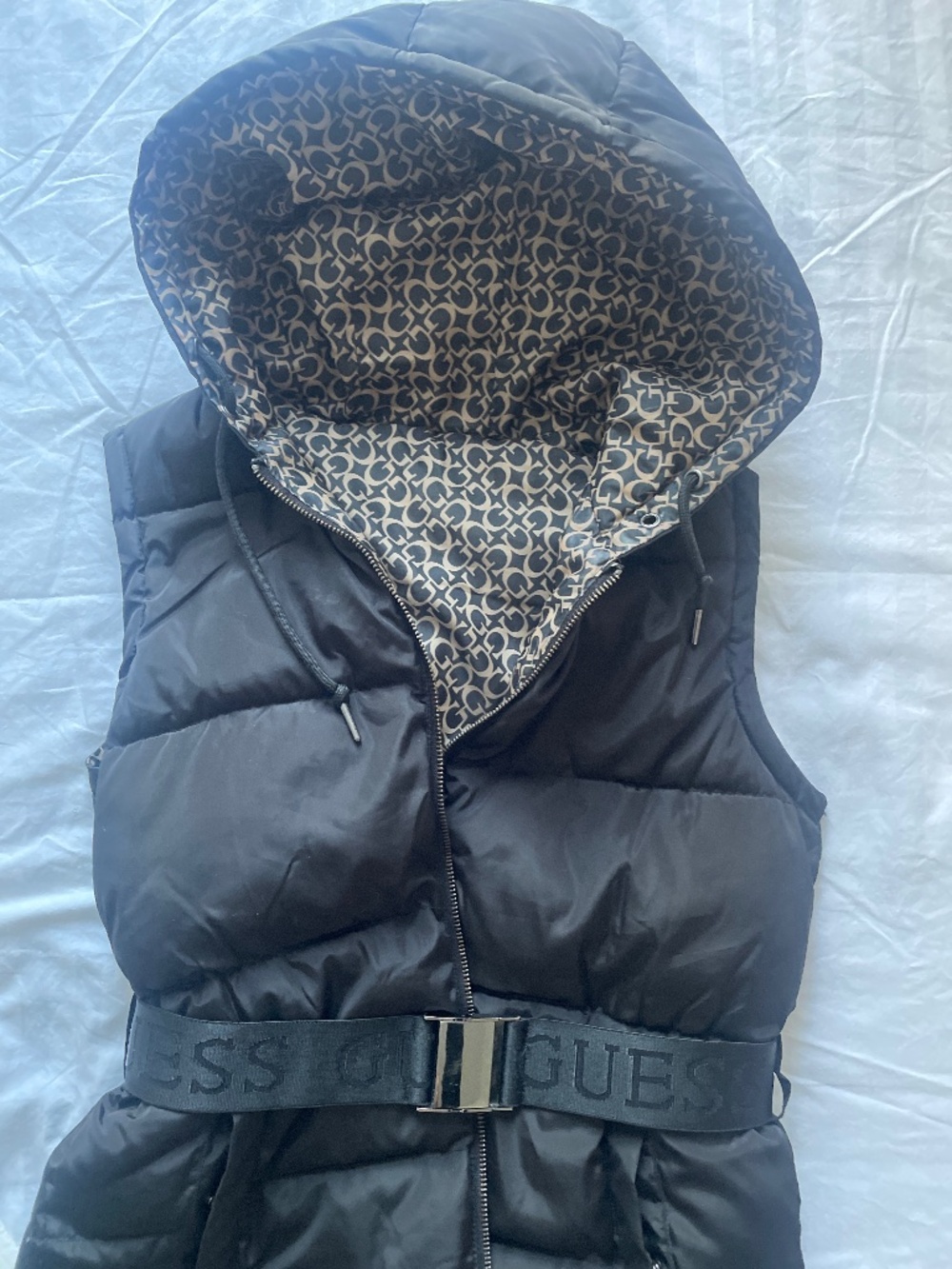 guess reversible vest